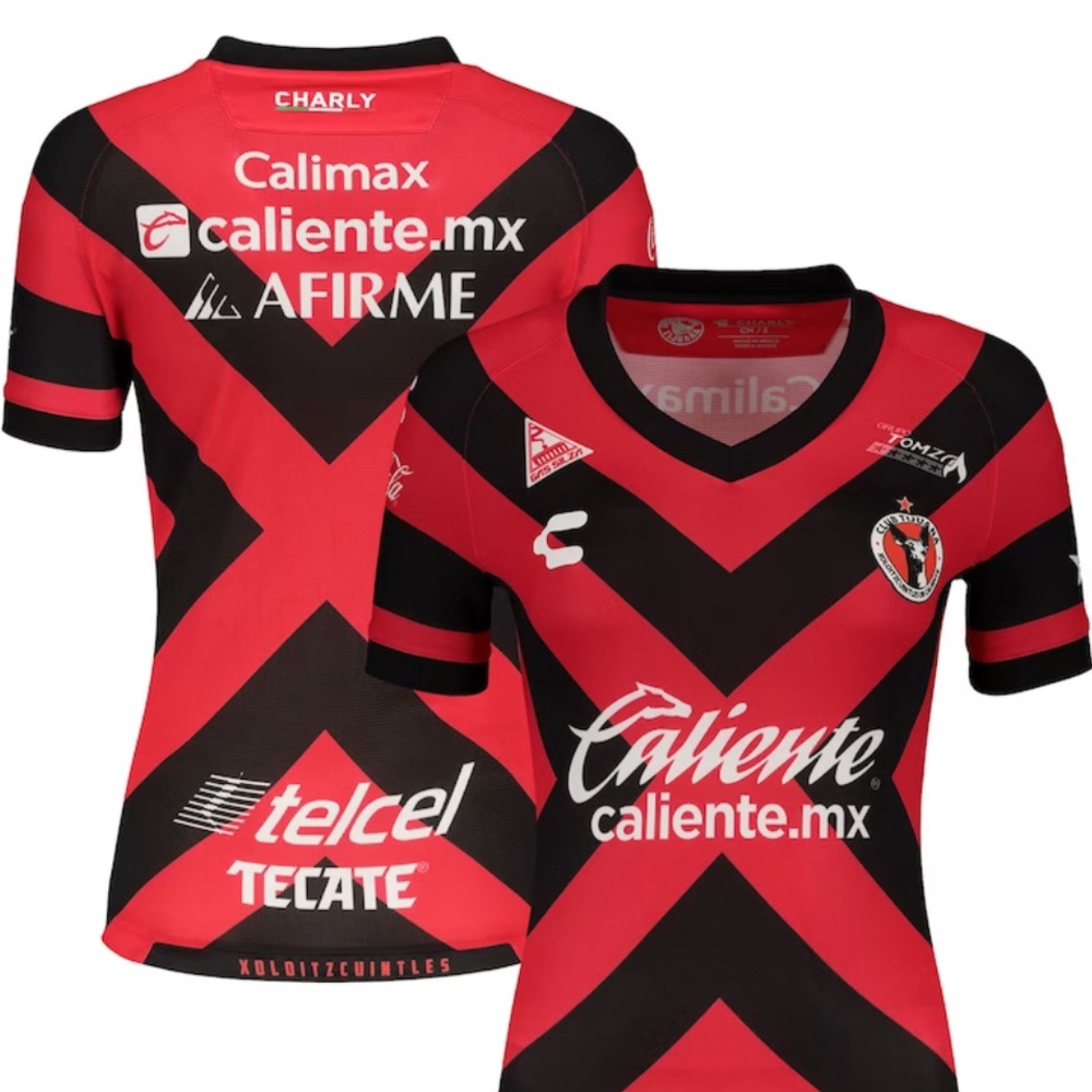 Club Tijuana Charly Women's 2021/22 Home Authentic Jersey - Black/Red
